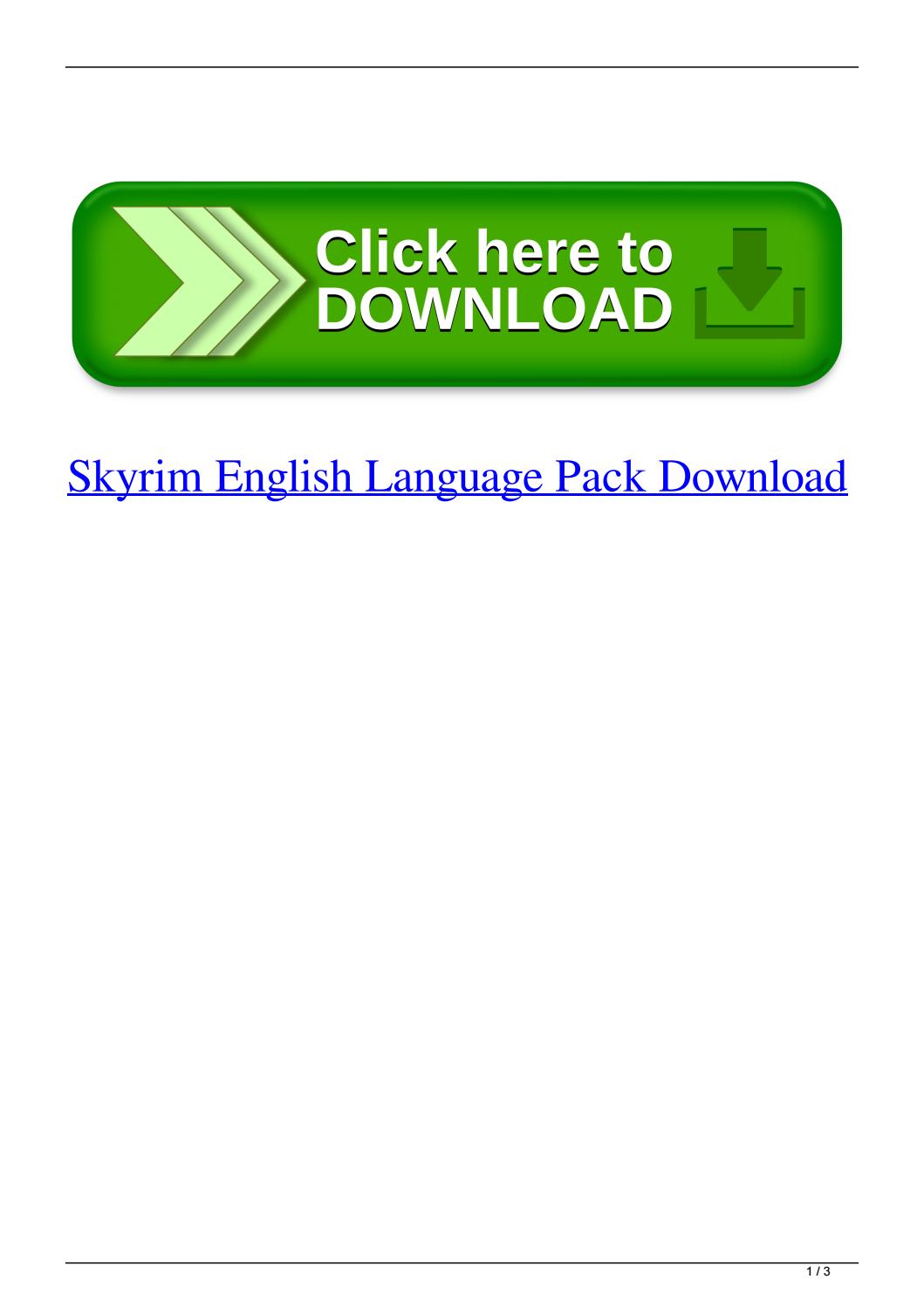 skyrim german language pack